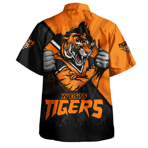 Wests Tigers Hawaiian Shirt Fearless Soul Series Wests Tigers Hawaiian Shirt Fearless Soul Series