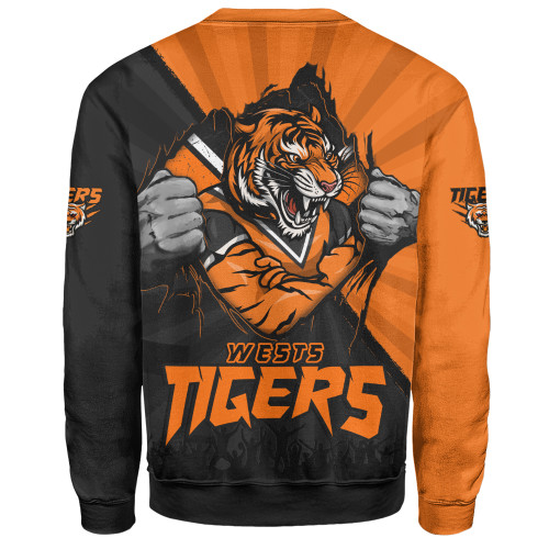 Wests Tigers Sweatshirt Fearless Soul Series