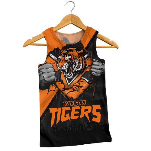 Wests Tigers Men Singlet Fearless Soul Series