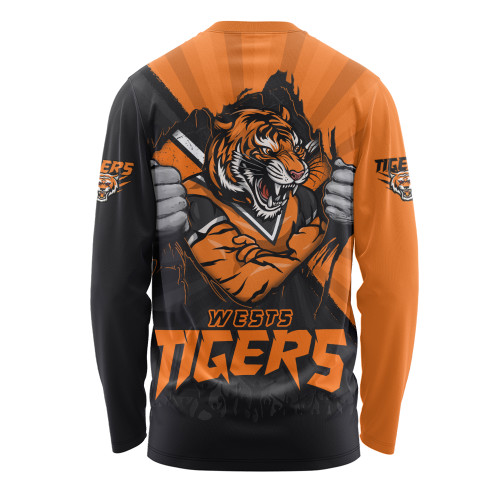 Wests Tigers Long Sleeve T-shirt Fearless Soul Series