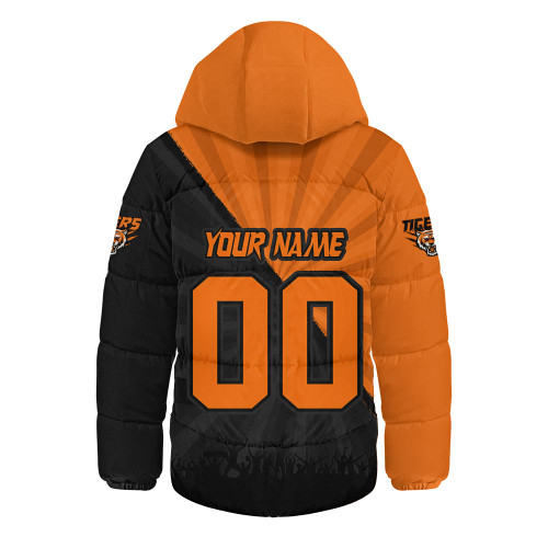 Wests Tigers Hooded Padded Jacket Fearless Soul Series Wests Tigers Hooded Padded Jacket Fearless Soul Series