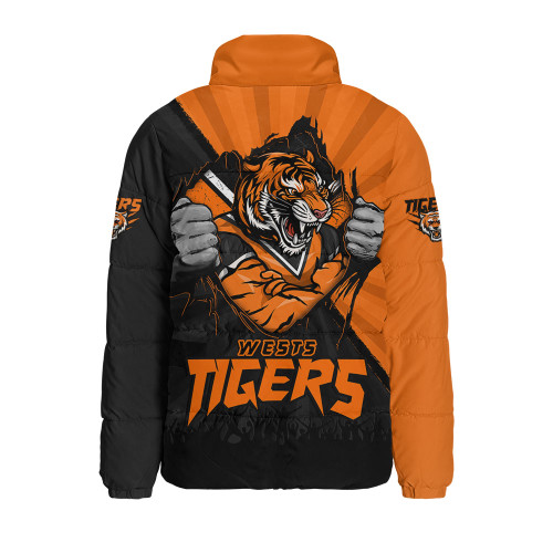 Wests Tigers Padded Jacket Fearless Soul Series