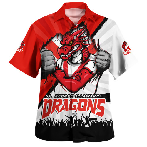 St. George Illawarra Dragons Hawaiian Shirt Fearless Soul Series