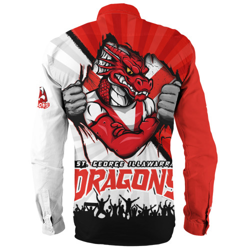 St. George Illawarra Dragons Long Sleeve Shirt Fearless Soul Series
