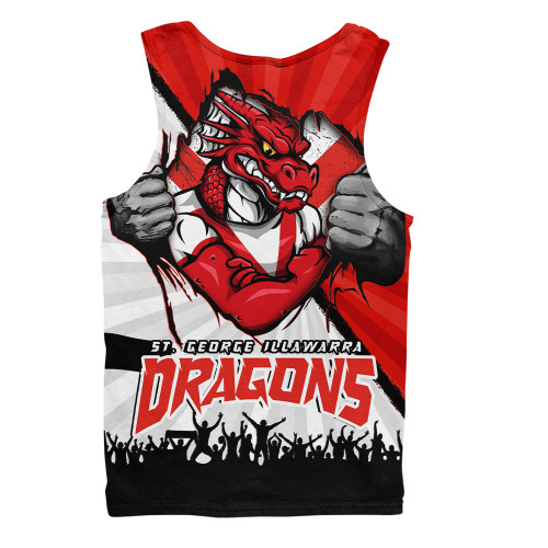 St. George Illawarra Dragons Men Singlet Fearless Soul Series St. George Illawarra Dragons Men Singlet Fearless Soul Series
