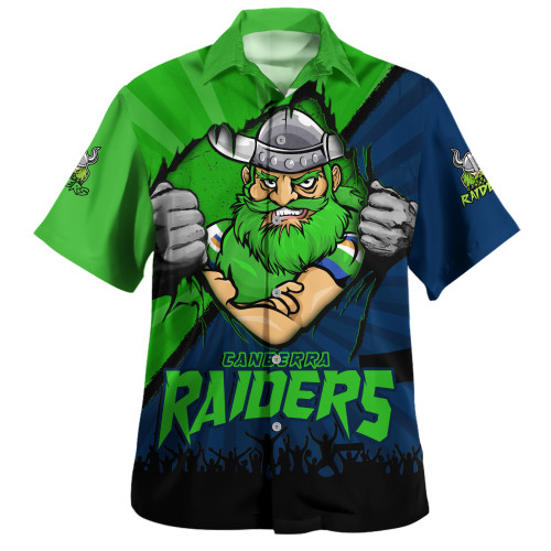 Canberra Raiders Hawaiian Shirt Fearless Soul Series