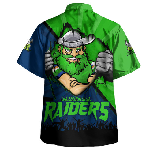 Canberra Raiders Hawaiian Shirt Fearless Soul Series