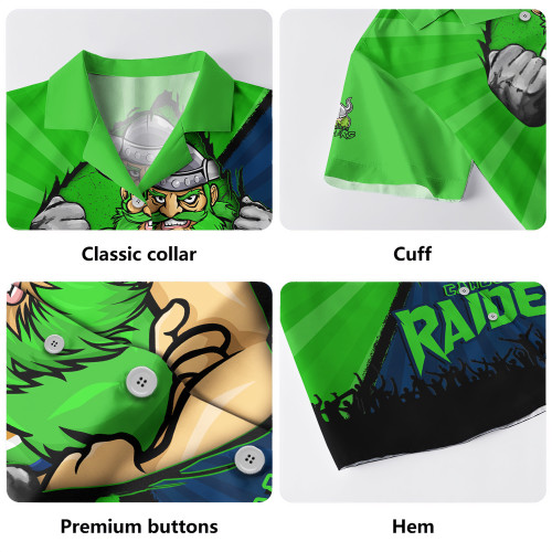 Canberra Raiders Hawaiian Shirt Fearless Soul Series Canberra Raiders Hawaiian Shirt Fearless Soul Series