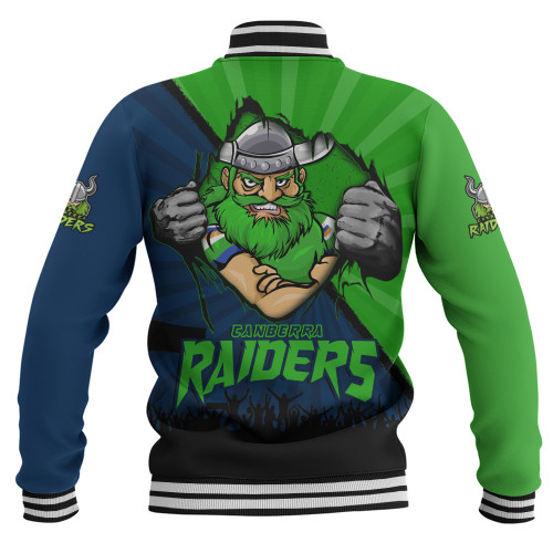 Canberra Raiders Baseball Jacket Fearless Soul Series Canberra Raiders Baseball Jacket Fearless Soul Series