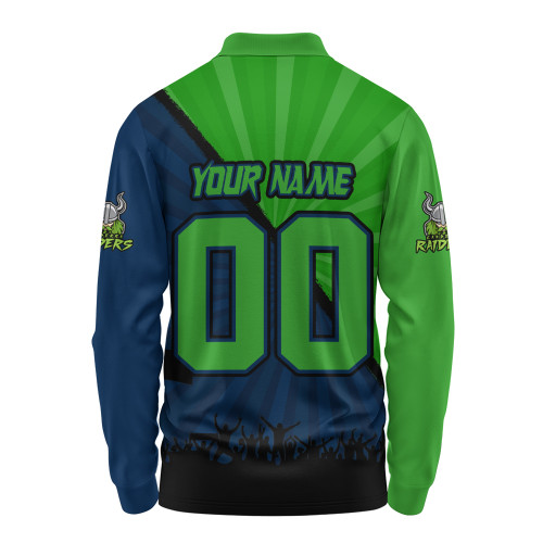 Canberra Raiders Long Sleeve Polo Shirt Fearless Soul Series Canberra Raiders Long Sleeve Polo Shirt Fearless Soul Series