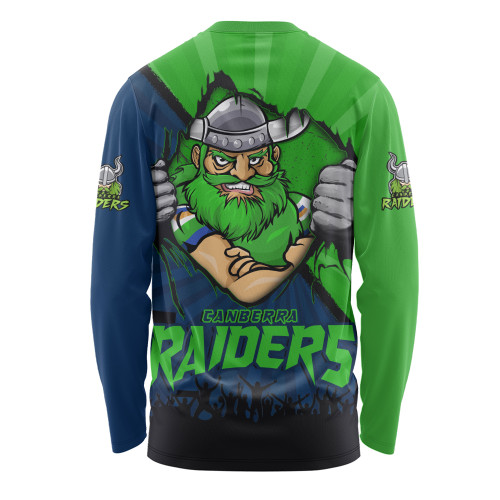 Canberra Raiders Long Sleeve T-shirt Fearless Soul Series Canberra Raiders Long Sleeve T-shirt Fearless Soul Series