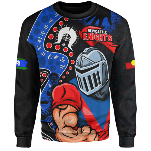 Newcastle Knights Sweatshirt NAIDOC Indigenous Warrior Spirit