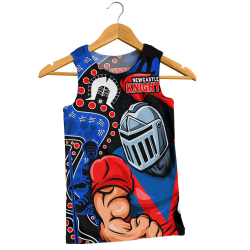 Newcastle Knights Men Singlet NAIDOC Indigenous Warrior Spirit