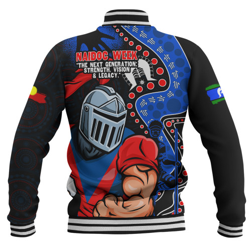 Newcastle Knights Baseball Jacket NAIDOC Indigenous Warrior Spirit