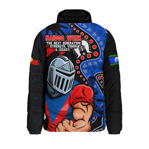 Newcastle Knights Padded Jacket NAIDOC Indigenous Warrior Spirit
