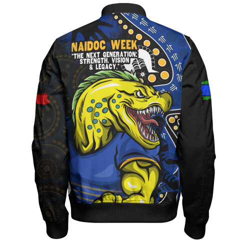 Parramatta Eels Bomber Jacket NAIDOC Indigenous Warrior Spirit Parramatta Eels Bomber Jacket NAIDOC Indigenous Warrior Spirit