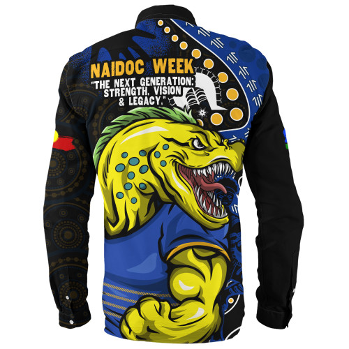 Parramatta Eels Long Sleeve Shirt NAIDOC Indigenous Warrior Spirit Parramatta Eels Long Sleeve Shirt NAIDOC Indigenous Warrior Spirit