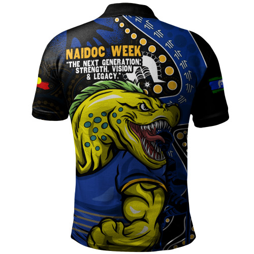 Parramatta Eels Polo Shirt NAIDOC Indigenous Warrior Spirit