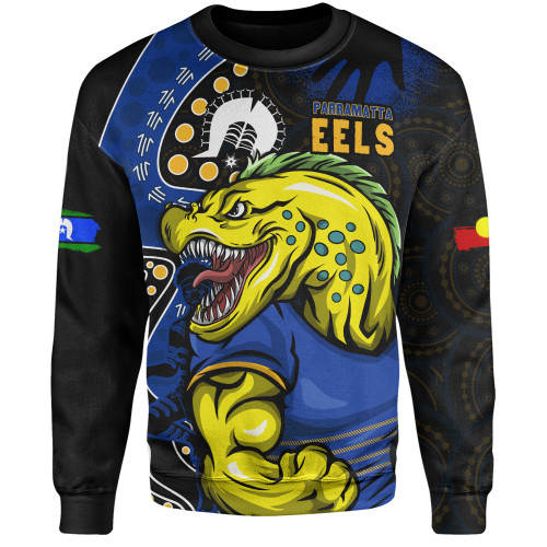 Parramatta Eels Sweatshirt NAIDOC Indigenous Warrior Spirit