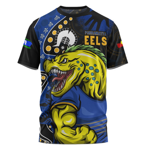 Parramatta Eels T-Shirt NAIDOC Indigenous Warrior Spirit