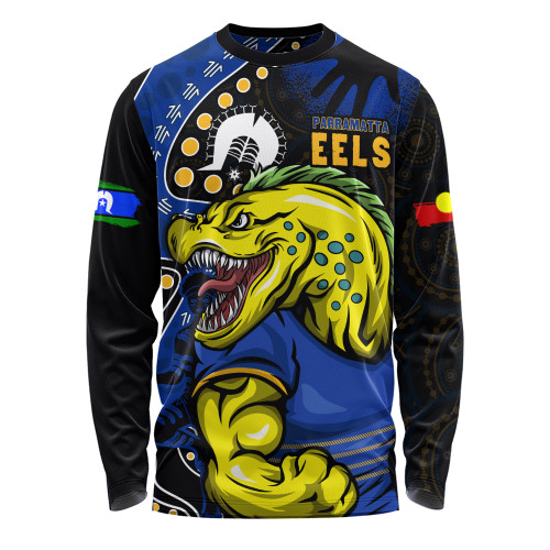 Parramatta Eels Long Sleeve T-shirt NAIDOC Indigenous Warrior Spirit