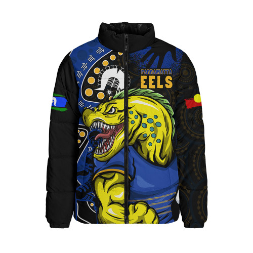 Parramatta Eels Padded Jacket NAIDOC Indigenous Warrior Spirit