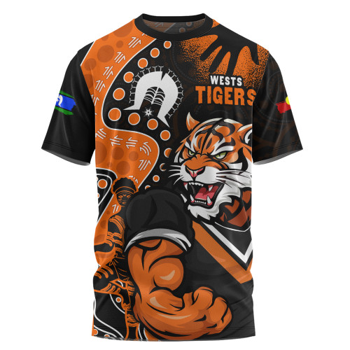 Wests Tigers T-Shirt NAIDOC Indigenous Warrior Spirit