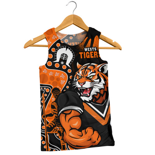 Wests Tigers Men Singlet NAIDOC Indigenous Warrior Spirit