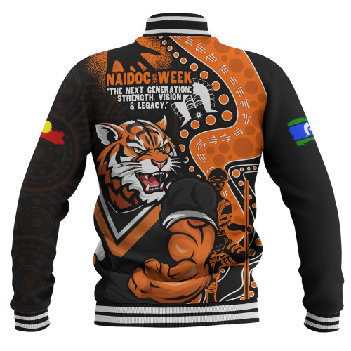 Wests Tigers Baseball Jacket NAIDOC Indigenous Warrior Spirit