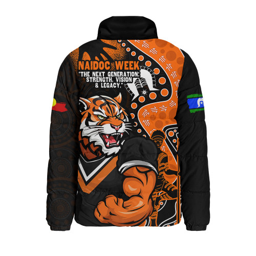 Wests Tigers Padded Jacket NAIDOC Indigenous Warrior Spirit