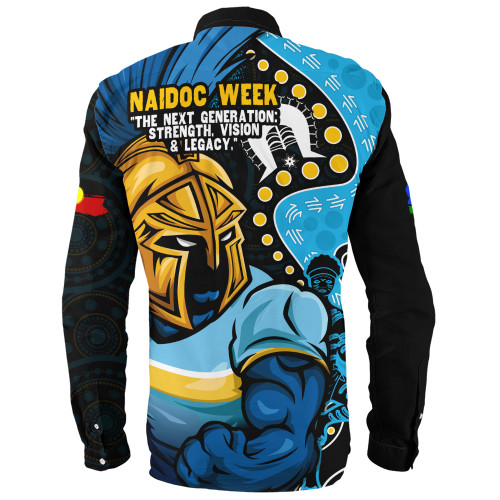 Gold Coast Titans Long Sleeve Shirt NAIDOC Indigenous Warrior Spirit