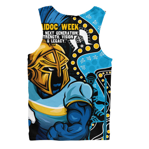 Gold Coast Titans Men Singlet NAIDOC Indigenous Warrior Spirit