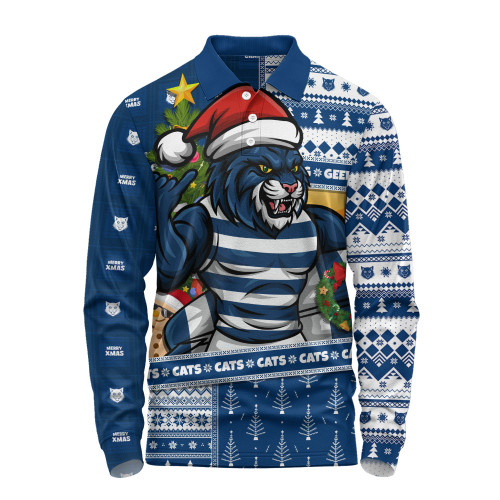 Gold Coast Titans Long Sleeve Polo Shirt NAIDOC Indigenous Warrior Spirit