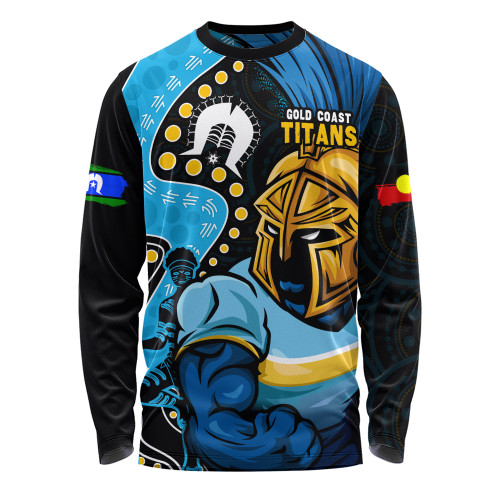Gold Coast Titans Long Sleeve T-shirt NAIDOC Indigenous Warrior Spirit