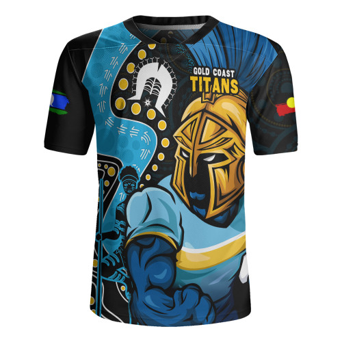 Gold Coast Titans Rugby Jersey NAIDOC Indigenous Warrior Spirit