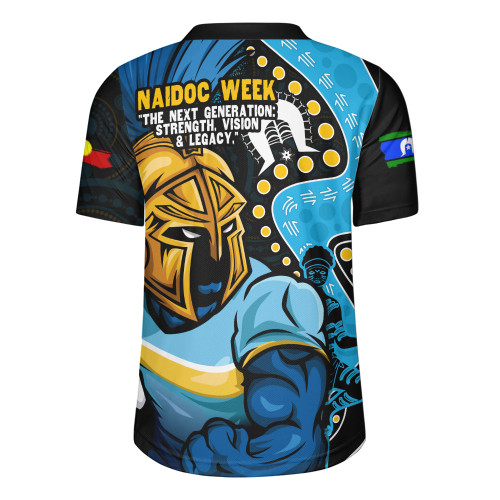 Gold Coast Titans Rugby Jersey NAIDOC Indigenous Warrior Spirit
