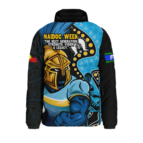 Gold Coast Titans Padded Jacket NAIDOC Indigenous Warrior Spirit