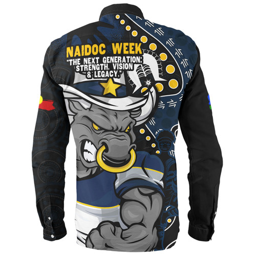 North Queensland Cowboys Long Sleeve Shirt NAIDOC Indigenous Warrior Spirit