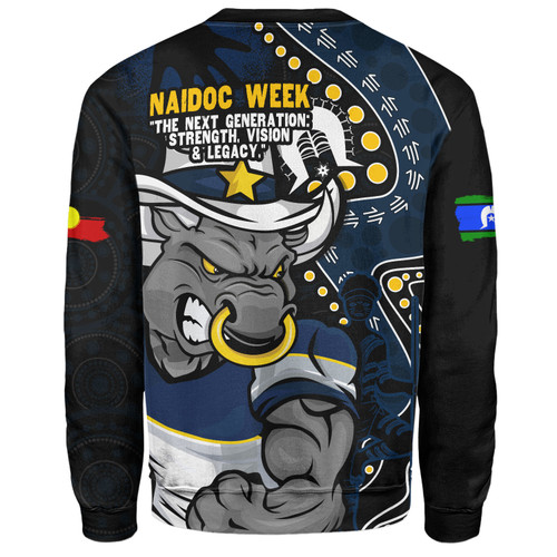 North Queensland Cowboys Sweatshirt NAIDOC Indigenous Warrior Spirit North Queensland Cowboys Sweatshirt NAIDOC Indigenous Warrior Spirit