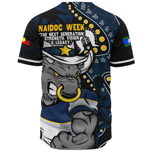 North Queensland Cowboys Baseball Shirt NAIDOC Indigenous Warrior Spirit North Queensland Cowboys Baseball Shirt NAIDOC Indigenous Warrior Spirit