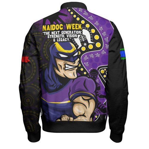 Melbourne Storm Bomber Jacket NAIDOC Indigenous Warrior Spirit