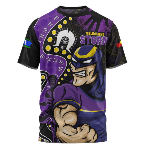 Melbourne Storm T-Shirt NAIDOC Indigenous Warrior Spirit