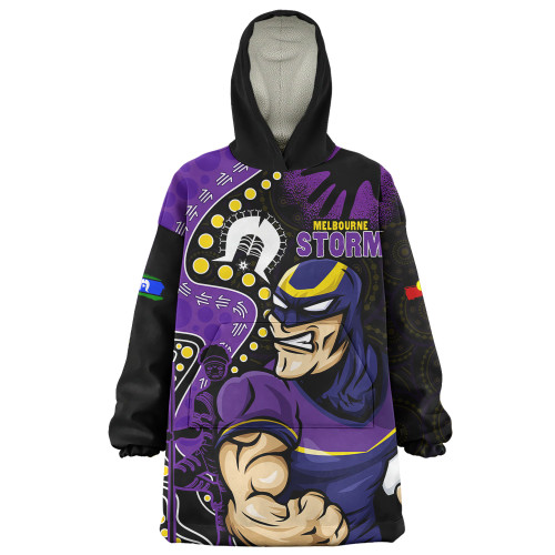 Melbourne Storm Snug Hoodie NAIDOC Indigenous Warrior Spirit