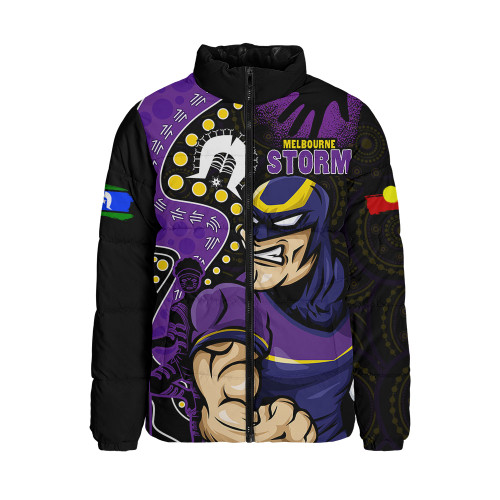Melbourne Storm Padded Jacket NAIDOC Indigenous Warrior Spirit