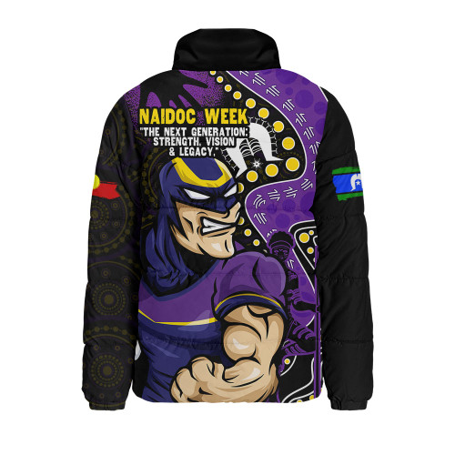 Melbourne Storm Padded Jacket NAIDOC Indigenous Warrior Spirit