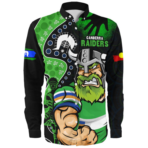 Canberra Raiders Long Sleeve Shirt NAIDOC Indigenous Warrior Spirit