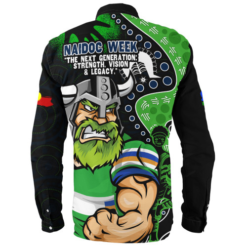 Canberra Raiders Long Sleeve Shirt NAIDOC Indigenous Warrior Spirit