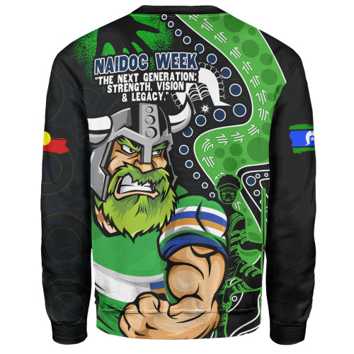 Canberra Raiders Sweatshirt NAIDOC Indigenous Warrior Spirit