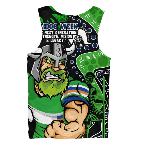 Canberra Raiders Men Singlet NAIDOC Indigenous Warrior Spirit