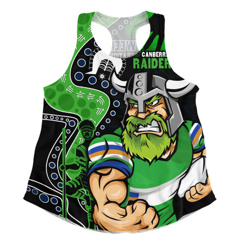Canberra Raiders Women Racerback Singlet NAIDOC Indigenous Warrior Spirit
